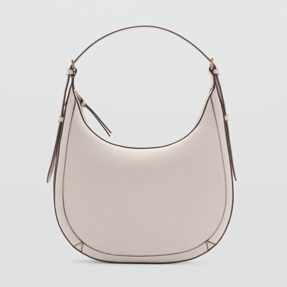 Mango Elegant Cream Hobo Bag